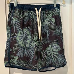Fair Harbor swim trunks. The Anchor short - blue & green, medium, 8” insea…